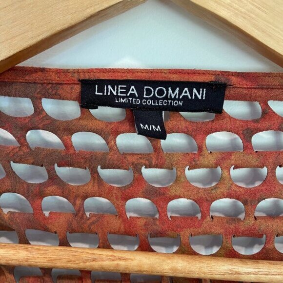 Funky Linea Domani Limited Collection Laser-Cut Open Front Cardigan medium fal… - Picture 3 of 10